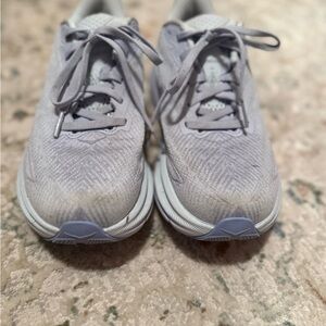Hoka Athletic Shoes Light Gray/Blue